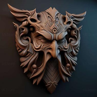 3D model Mask of Fury game (STL)